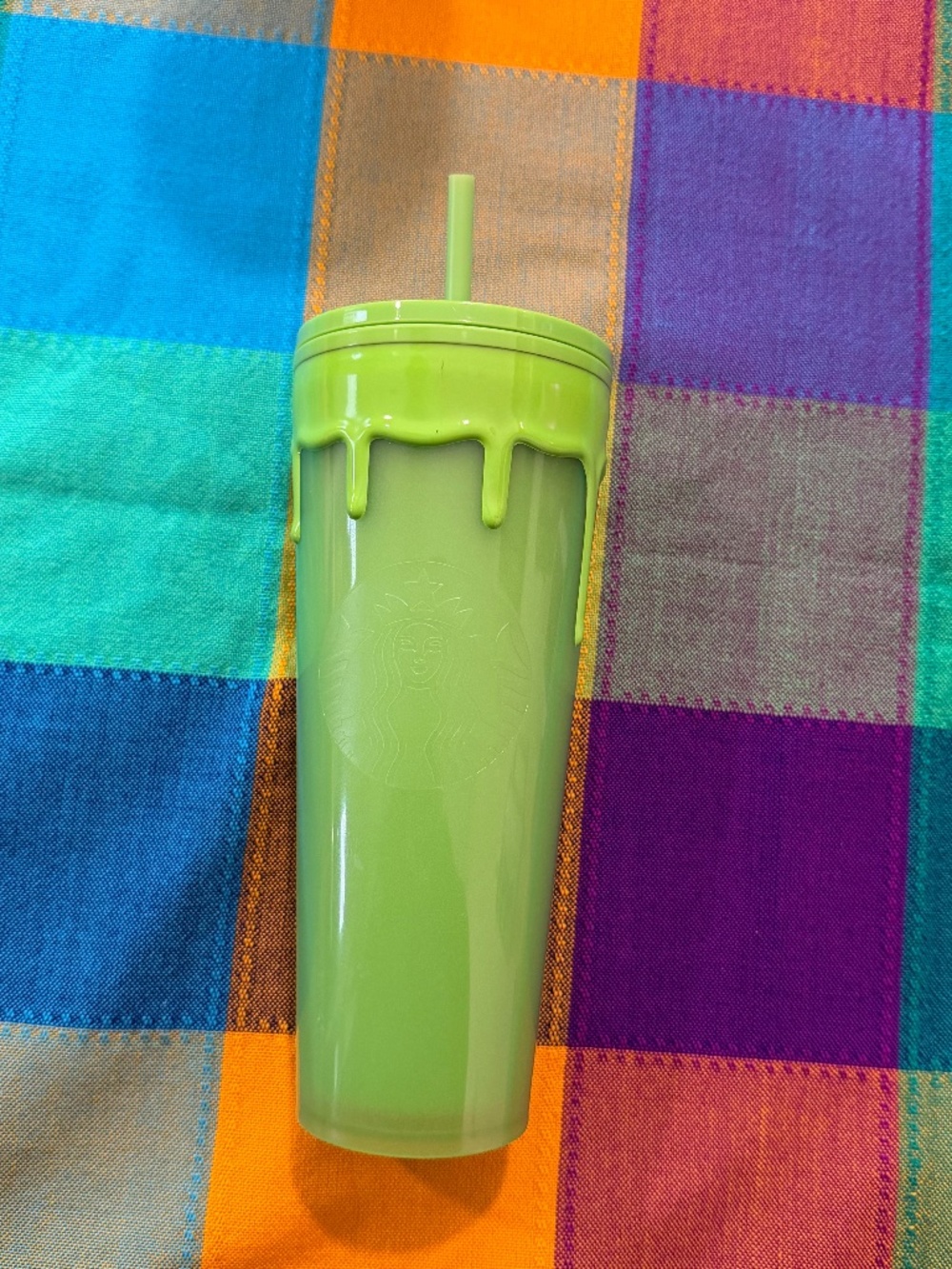Starbucks Halloween Green Glow In the Dark Slime Drip Tumbler 24 oz